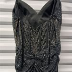 Faviana $478 NWT Women's Formal Evening Gown Size 6 Black Beaded Dress Prom Photo 10