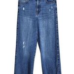 Cropped Distressed Denim Size 27 Ella Moss Wide Leg Cropped Jeans Photo 0