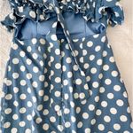 DO+BE  Strapless Dress Mini blue & white pole a dot Photo 1