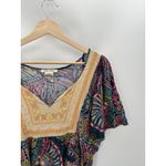 Flying Tomato Dress Women MEDIUM Multi-Color Printed Short Sleeve Tunic Mini Photo 2