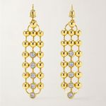 Gold Tone beaded V Photo 3