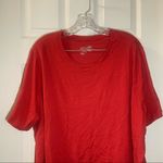 Terra & Sky  Red Scoop Neck Short Sleeve Tee size 3X Photo 4
