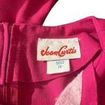 Vintage 80s Mod Dress Colorblock Pink Black Stripe Size 18 L XL USA Union Made Photo 5