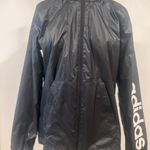 Adidas Women's Essentials Linear Windbreaker Black Size Small Photo 1