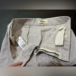 Madewell Striped Pants in White and Blue Photo 4