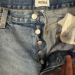 Pistola  Distressed High Rise Cutoff Denim Shorts Size 32 Hemp Cotton Blend Photo 2