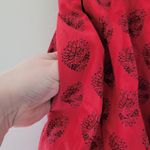 Madewell  Red Floral Medallion Printed Cotton Skirt Photo 2