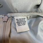 Vintage Scala Beaded Gown Matching Set Semi Sheer Duster Silver Plus Womens 1X Photo 14