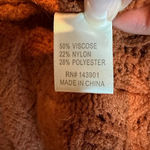 Coco + Carmen  Open Front Cardigan Scallop Arm Hem 3/4 Sleeve S/M Rust‎ Orange Photo 6