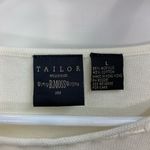 EUC Vintage Tailor B. Moss Clothing Company women’s cream knit embroidered top L White Size L Photo 3