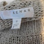 Kenar  Size Medium Tan Long Sleeve Crewneck Sweater with Gold Threading Photo 8