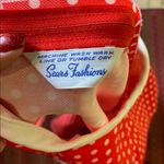 VINTAGE SEARS FASHIONS RED POLKA DOT DRESS MOD RETRO PIN UP Flare circle Size M Photo 4