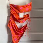 ZARA Orange and Pink Bikini Set Photo 9