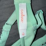 Colsie Light Green Bralette with Lace Detail Size L Photo 2