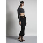 Aya Muse Maggie Cutout Skirt in Black X Photo 8