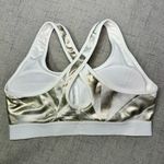 Under Armour Sports Bra Metallic Gold & White Size Large Photo 6