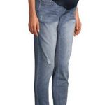 Time And Tru Maternity Straight Leg Jeans Light Wash Photo 0