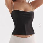 House Of CB  Elegant Black and Cream Camisole Top Photo 4