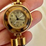 Avon faux tortoise vintage watch/ bracelet. Brown Photo 4