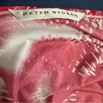 Peter Nygard  Red and White Graphic Blouse Photo 1