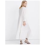 Madewell Laura Caftan Tiered Tassel Dress in White Small Photo 2