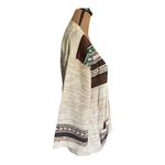 Vintage Kenny Classics Women's Multicolor Patterned Cardigan Brown Size 18 Photo 2