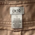 Cache  Pants 6 Low Rise Cotton Stretch Bootcut Flare Khaki Tan Low Rise Y2K Sexy Photo 5