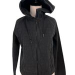 Lululemon Black Fleece Be True Quilted Hoodie Zip Up Jacket Size 4 Photo 0