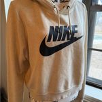 Nike Cream Cropped Hoodie Photo 3