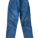Bagatelle  Blue Suede Leather Pants Fully Lined 90s Western size 10 Photo 0