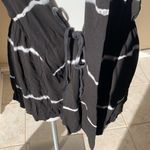 Boston Proper  Black Tie Dye Hooded Bathing suit cover up size‎ L Photo 5