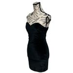 Urban Outfitters Diana Velvet HOCO Sweetheart Mini Dress Black Goth M Witch Photo 3