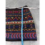 Sam Edelman  MultiColor Geometric Print Zip Front Mini Skirt‎ Cotton Skirt Size 2 Photo 5