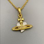 Vivienne Westwood  Gold and White Necklace Photo 2