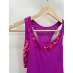 Champion Purple Neon Printed Built In Sports Bra Tank Top Women's Small S NWT Photo 2