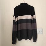 U.S. Polo Assn. black grey white quarter zip jumper sweater long sleeve turtle mock neck Measurement in pics Photo 2