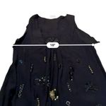 Yoana Baraschi Anthropologie  100% Silk Black Beaded Sleeveless‎ Top Sz S Photo 8