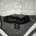 New Look varsity letterman style jacket hoodie snap up closure size M Photo 3