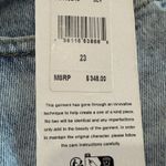 7 For All Mankind NWT 7 For All Man Kind Embellished Denim Light Wash Straight Leg Jeans Photo 3