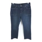 Bloomchic  Slightly Stretchy High Rise Dark Wash Jeans Blue 22 Photo 2