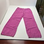 Nation Ltd 100% Linen Pink Pants Women Size Small Coastal Pull-on Pockets *FLAW Photo 14
