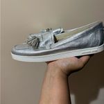 Michael Kors  Loafers Size 9‎ Leather Silver Metallic Callahan Moccasins U Photo 3