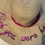 Trendy Vibes | ladies straw “Wish you were here” floppy sun hat. Photo 12
