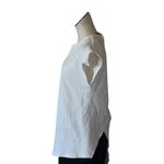 ZARA NWOT One Shoulder Asymmetrical Cut Out Top White Bloggers Fave M Photo 2