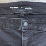Old Navy Black Ankle Cropped Jeans Midrise rockstar super skinny raw hem 28 Photo 2