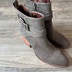 Kork-Ease  Korks Shyla Taupe Suede Leather Boots Womens 8.5 Casual Fall Chunky Photo 8