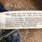 ZARA Women’s Distressed Thrashed Button-Fly Cut Off Medium Wash Denim Shorts Photo 7