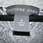 Josephine Chaus  ecru and black boho print light weight cardigan size medium Photo 5