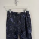 Marine layer  Allison Re-Spun Navy Blue Floral Pull On Pants Travel Womens XS Photo 2