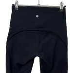Lululemon Fresh Mesh Crop Leggings Black Women’s Size 4 19in Breathable Stretch Photo 5